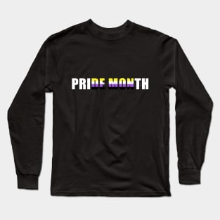 Pride Month Demon Nonbinary Long Sleeve T-Shirt